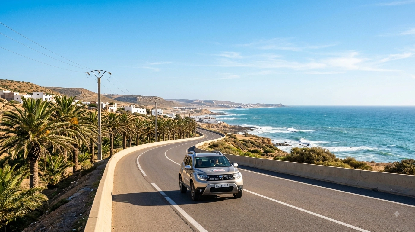 a well-marked Moroccan highway or coastal road